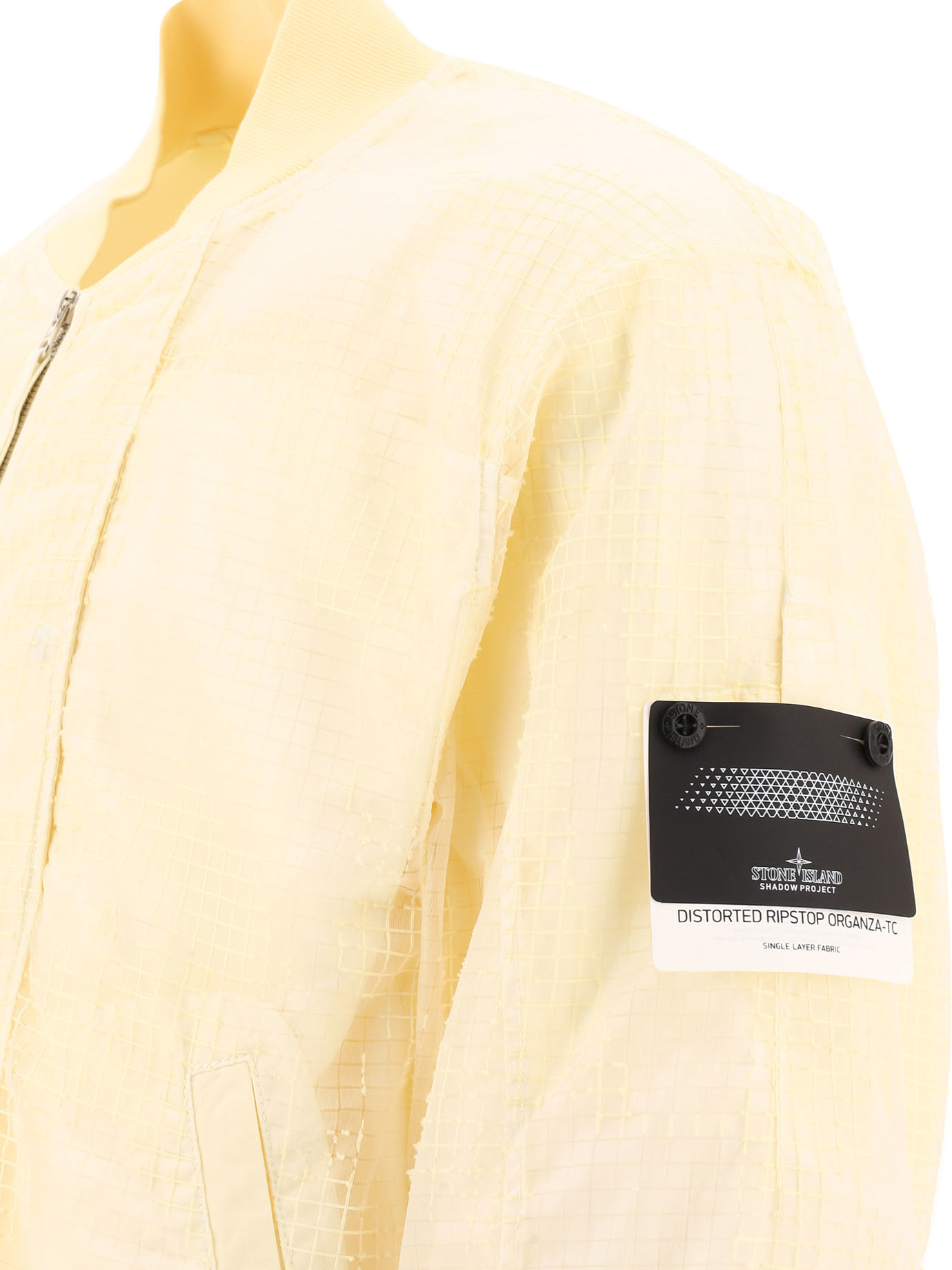 STONE ISLAND SHADOW PROJECT Yellow Shadow Mesh bomber jacket